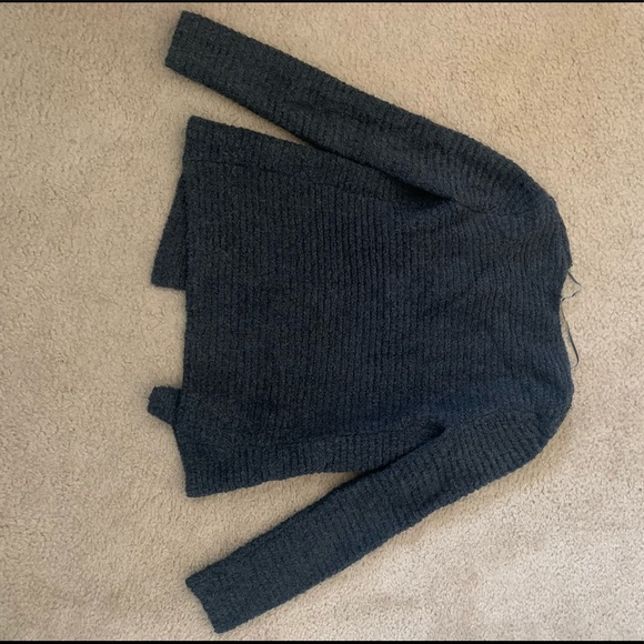 Charcoal grey Loft cardigan, size SP - Picture 2 of 4